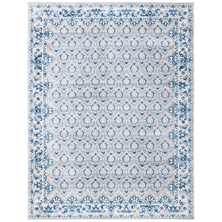 Safavieh 6 x 9 ft. Brentwood Power Loomed Rectangle Area Rug Grey & Blue BNT869F-6
